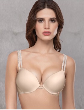 Бюстгальтер пуш-ап гель Mioocchi STELLA 8301 cipria, Цвет: cipria (пудровый), Размеры: 85C, изображение 3