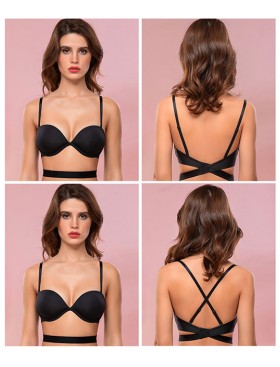 Бюстгальтер пуш-ап-трансформер Mioocchi STELLA 8303 nero, Цвет: nero (черный), Размеры: 75C, изображение 8