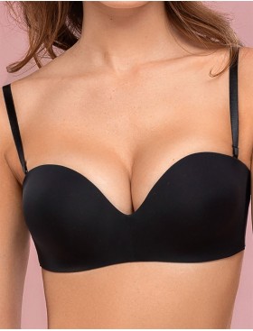 Бюстье планж с пуш-ап Mioocchi STELLA 8305 nero, Цвет: nero (черный), Размеры: 70B