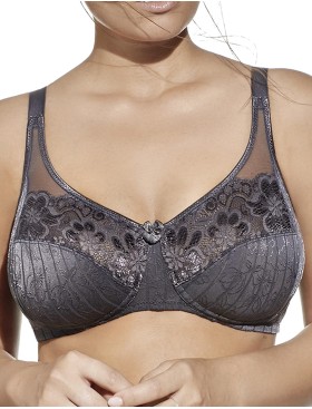 Мягкий бюстгальтер без косточек Selene SCARLETT серый, Цвет: серый, Размеры: 75B