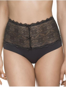 Высокие трусы слипы Sermija 174-18-AK чёрный жемчуг, Цвет: чёрный жемчуг, Размеры: M