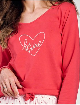 Хлопковая женская пижама Taro AMALIA 3235-01, Цвет: малиновый, Размеры: L, изображение 4