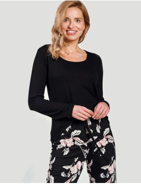 Женская пижама из вискозы Taro CHARLOTTE 3232-01, Цвет: черный, Размеры: L