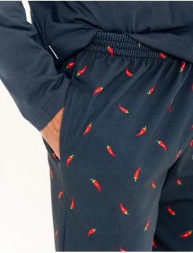 Мужская пижама Taro ERIC 3312-3313-01, Цвет: темно-синий, Размеры: L, изображение 3