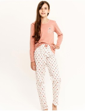Подростковая пижама из хлопка Taro POLLY 3285-01, Цвет: персиковый, Размеры: 146, изображение 2