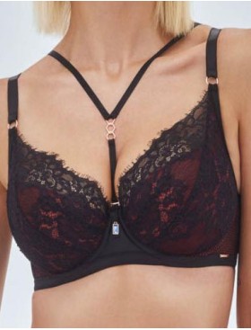 Бюстгальтер пуш-ап Alles HEARTBEAT P-UP, Цвет: черный, Размеры: 70F