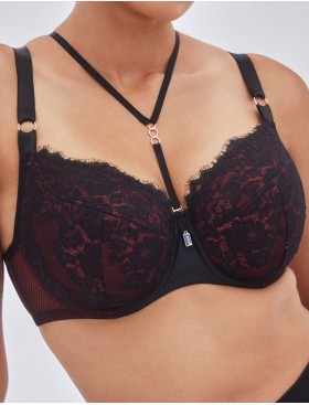 Бюстгальтер полупоролон Alles HEARTBEAT PU, Цвет: черный, Размеры: 70I