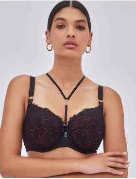 Бюстгальтер полупоролон Alles HEARTBEAT PU, Цвет: черный, Размеры: 70I, изображение 3