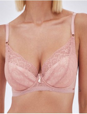 Бюстгальтер с вкладышами пуш-ап Alles NUDE ROSE P-UP, Цвет: пудра, Размеры: 60E