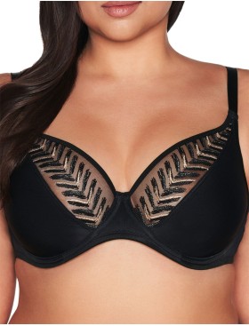 Бюстгальтер с мягкой чашкой Ava GODDESS 2118 M Bralette Black, Цвет: черный, Размеры: 70I