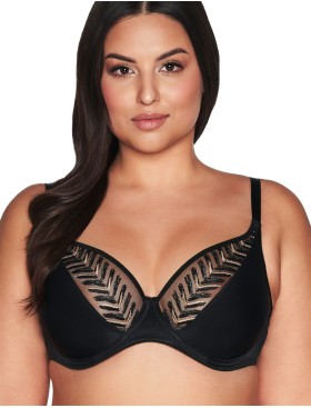 Бюстгальтер с мягкой чашкой Ava GODDESS 2118 M Bralette Black, Цвет: черный, Размеры: 70I, изображение 3
