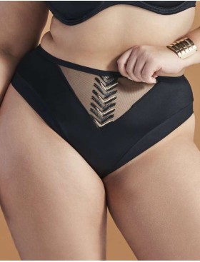 Трусы бразилиана Ava GODDESS 2118 brazilian Black, Цвет: черный, Размеры: S