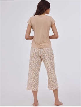 Женская пижама Cornette 846 SUZANA, Цвет: бежевый, Размеры: XL, изображение 3