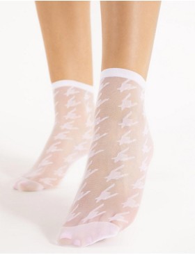 Полупрозрачные носки Fiore 1151/G RITA 20 den белый, Цвет: белый, Размеры: UN