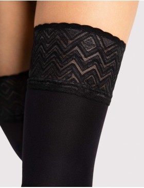 Чулки на кружевной коронке Fiore 4107/O ESTER 60 den, Цвет: черный, Размеры: 3