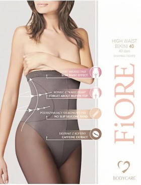 Колготки с высокой талией Fiore 5219/M HIGH WAIST BIKINI 40 den телесный, Цвет: телесный, Размеры: 3, изображение 2