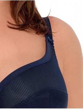 Бюстгальтер с поддержкой плюс Gaia 1058 SONIA PU Maxi темно-синий, Цвет: темно-синий, Размеры: 100H, изображение 4