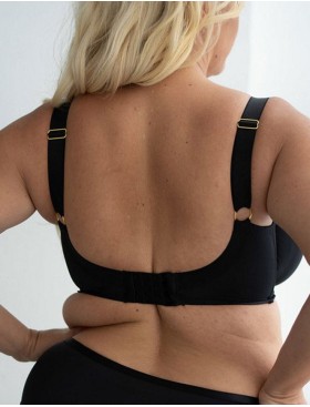 Гладкий бюстгальтер минимайзер Kris Line CASUAL Minimiser черный, Цвет: черный, Размеры: 100C, изображение 2