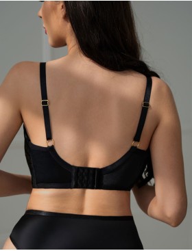 Мягкий бюстгальтер бралетт Kris Line CASUAL Soft Bralette черный, Цвет: черный, Размеры: 70I, изображение 2