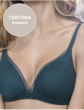 Бежевый комплект Leilieve GAIA M7055 триангул бразилиана tortora, Цвет: tortora (песочный), Размеры: 65C, изображение 3