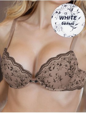 Белый комплект Leilieve ICON M7133 пуш-ап+стринги white, Цвет: white (белый), Размеры: 85C, изображение 3