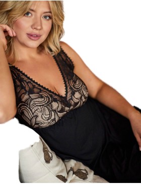 Большая сорочка Mefemi ROBERTA Koszulka BIG черный, Цвет: черный, Размеры: 2XL, изображение 3