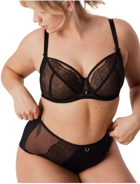 Бюстгальтер с мягкой чашкой Mefemi ROXANE M черный, Цвет: черный, Размеры: 80H, изображение 2