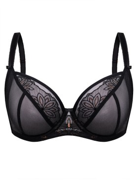 Бюстгальтер с мягкой чашкой Mefemi ROXANE M черный, Цвет: черный, Размеры: 80H, изображение 6