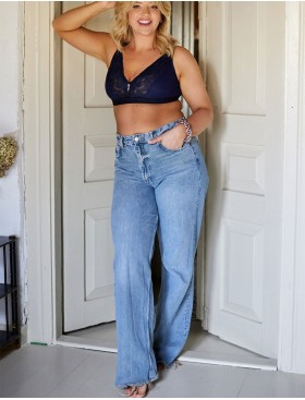 Мягкий бюстгальтер бралетт Mefemi SIMONE M Non индиго, Цвет: индиго, Размеры: M, изображение 7