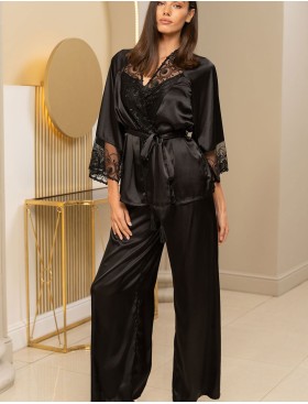 Комплект-тройка шелковый Mia-Amore BAGIRA 4435 черный, Цвет: черный, Размеры: 3XL