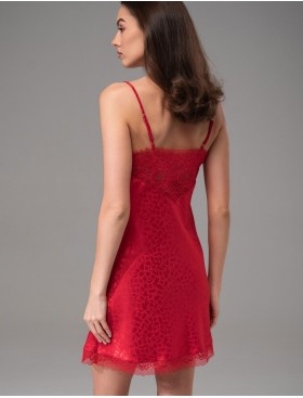 Сорочка короткая атласная Mia-Amore JOANNA 7310 красный, Цвет: красный, Размеры: M, изображение 3