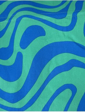 Удлинённая рубашка-халат Mia-Amore SEVILLE 5067 зеленый/голубой, Цвет: зеленый/голубой, Размеры: 4XL, изображение 4