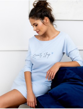 Сорочка хлопковая Sensis BEAUTY SLEEP, Цвет: голубой, Размеры: L/XL, изображение 2
