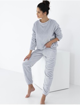 Плюшевая пижама Sensis ESME, Цвет: серый, Размеры: M, изображение 3