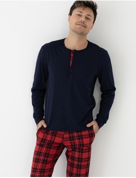 Мужская пижама Sensis XAVIER, Цвет: темно-синий, Размеры: M
