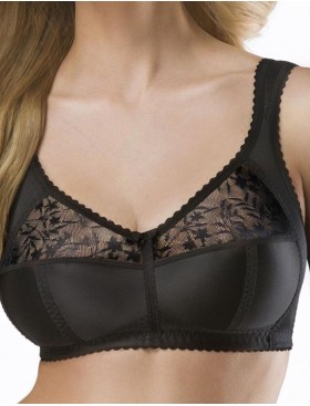 Бюстгальтер мягкий без косточек Sermija MELISSA 186-25-L чёрный, Цвет: чёрный, Размеры: 90D