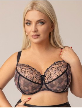 Бюстгальтер с мягкой чашкой Kris Line BLURRY soft, Цвет: черный+мульти, Размеры: 100E, изображение 3