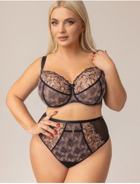 Бюстгальтер с мягкой чашкой Kris Line BLURRY soft, Цвет: черный+мульти, Размеры: 100E, изображение 5