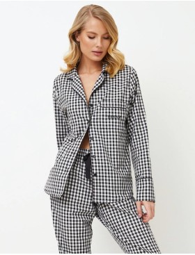 Пижама из хлопка Aruelle PHILIPPA, Цвет: черный/белый, Размеры: S