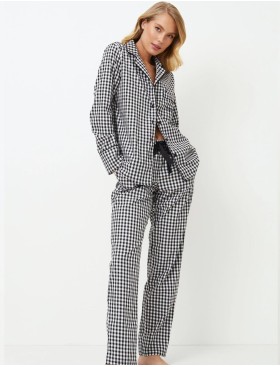 Пижама из хлопка Aruelle PHILIPPA, Цвет: черный/белый, Размеры: S, изображение 2