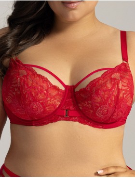 Бюстгальтер полупоролон Ava GRACE 2157 PU barbados, Цвет: красный, Размеры: 70I