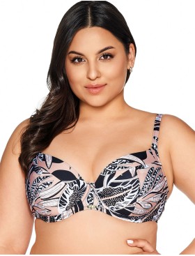 Бюстгальтер пляжный поролоновый Ava SK220 U latte, Цвет: капучино, Размеры: 80F, изображение 5