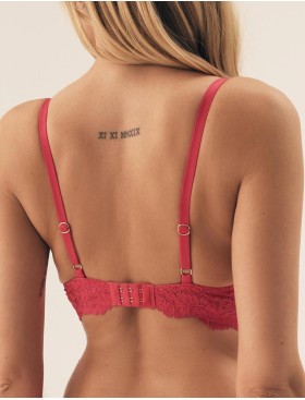Кружевной бюстгальтер пуш-ап Esotiq 42354 SWEETHEART малиновый, Цвет: малиновый, Размеры: 80C, изображение 2