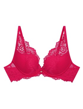 Кружевной бюстгальтер пуш-ап Esotiq 42354 SWEETHEART малиновый, Цвет: малиновый, Размеры: 80C, изображение 5