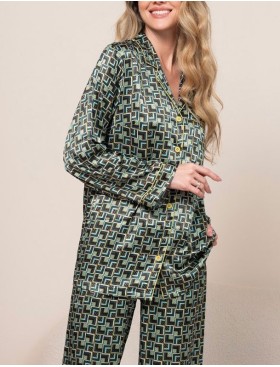 Шелковый брючный комплект Mia-Amore BERGAMO 4386, Цвет: мультицвет, Размеры: XL, изображение 3