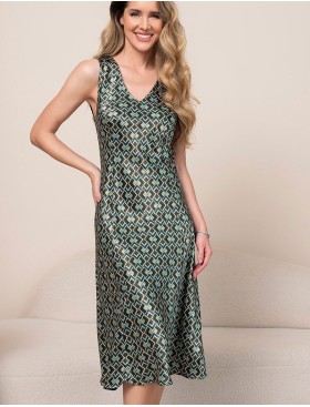 Длинная сорочка из шелка Mia-Amore BERGAMO 4387, Цвет: мультицвет, Размеры: 4XL, изображение 3