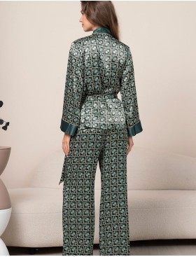 Пижама тройка из шёлка Mia-Amore BERGAMO 4307, Цвет: мультицвет, Размеры: 2XL, изображение 3