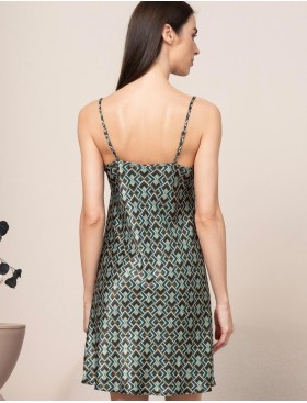 Короткая шёлковая сорочка Mia-Amore BERGAMO 4380, Цвет: мультицвет, Размеры: 3XL, изображение 2