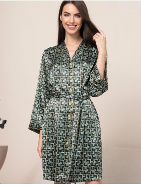 Рубашка-халат на пуговицах Mia-Amore BERGAMO 4384, Цвет: мультицвет, Размеры: 2XL