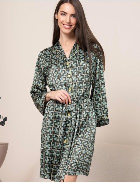 Рубашка-халат на пуговицах Mia-Amore BERGAMO 4384, Цвет: мультицвет, Размеры: 2XL, изображение 3